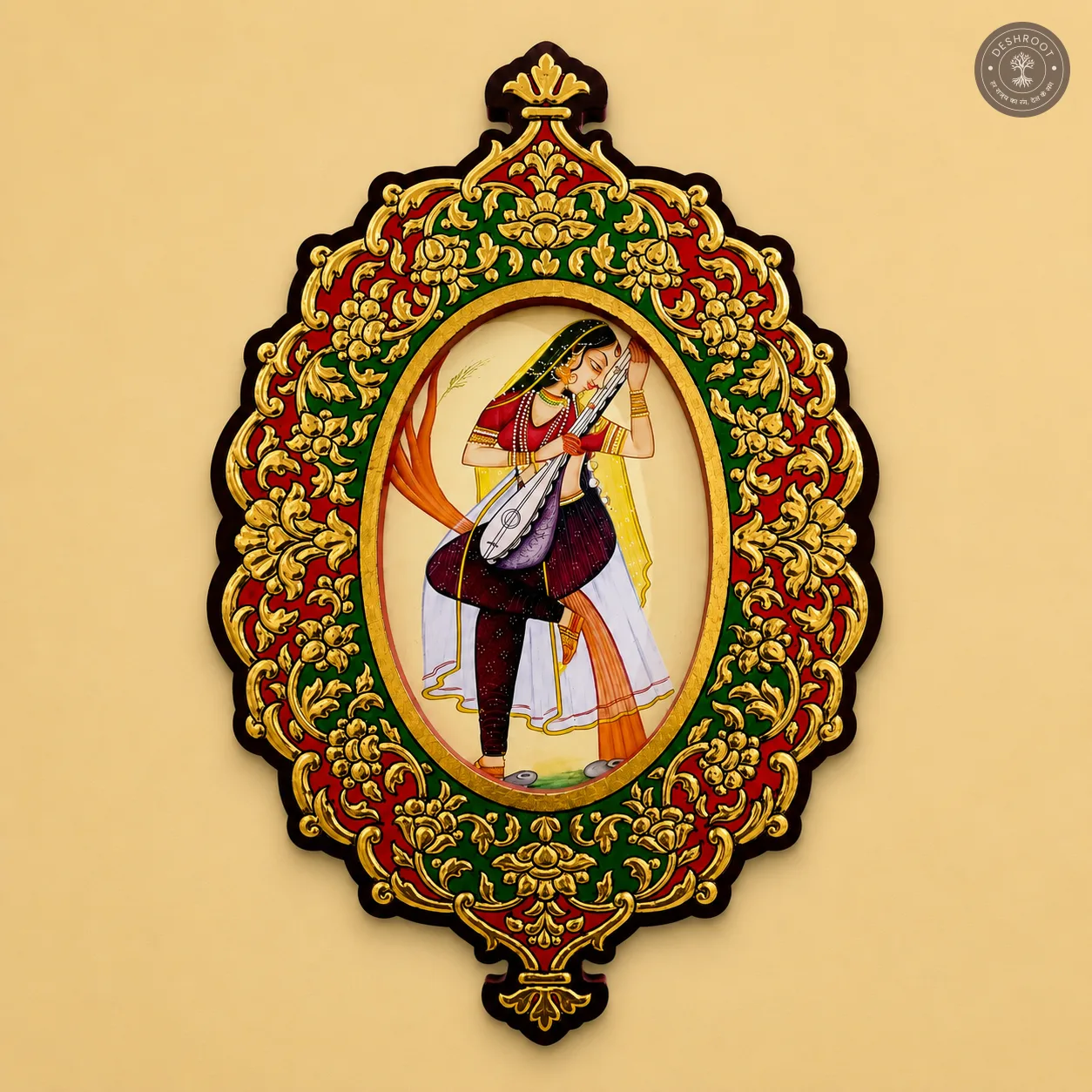 Handmade Usta Golden Art Decorative Frame