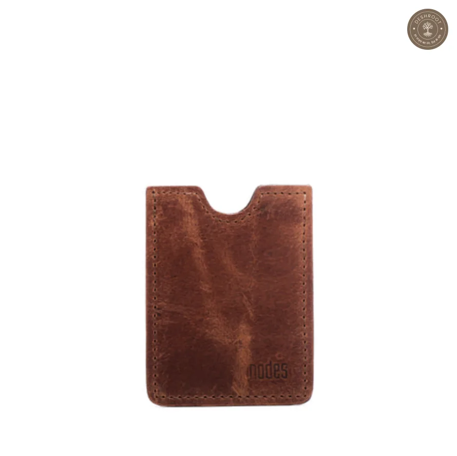 Trustee Vertical Leather Card Wallet