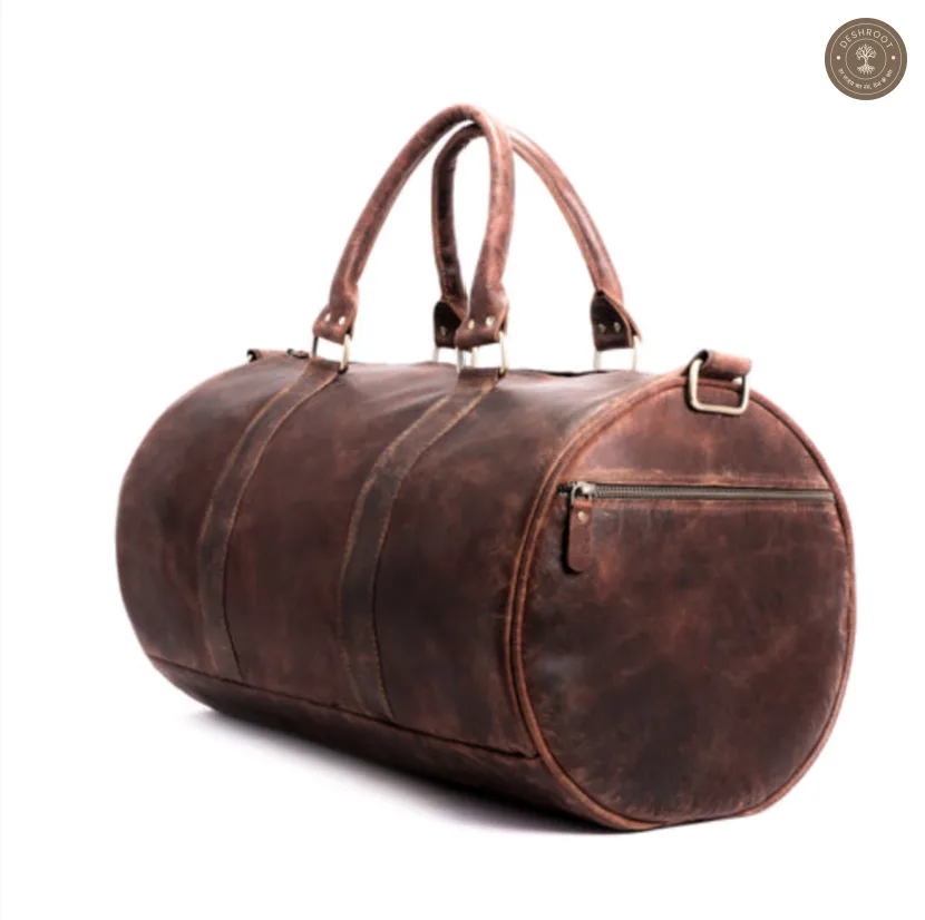 The Ranger - Cylindrical Leather Duffle Bag