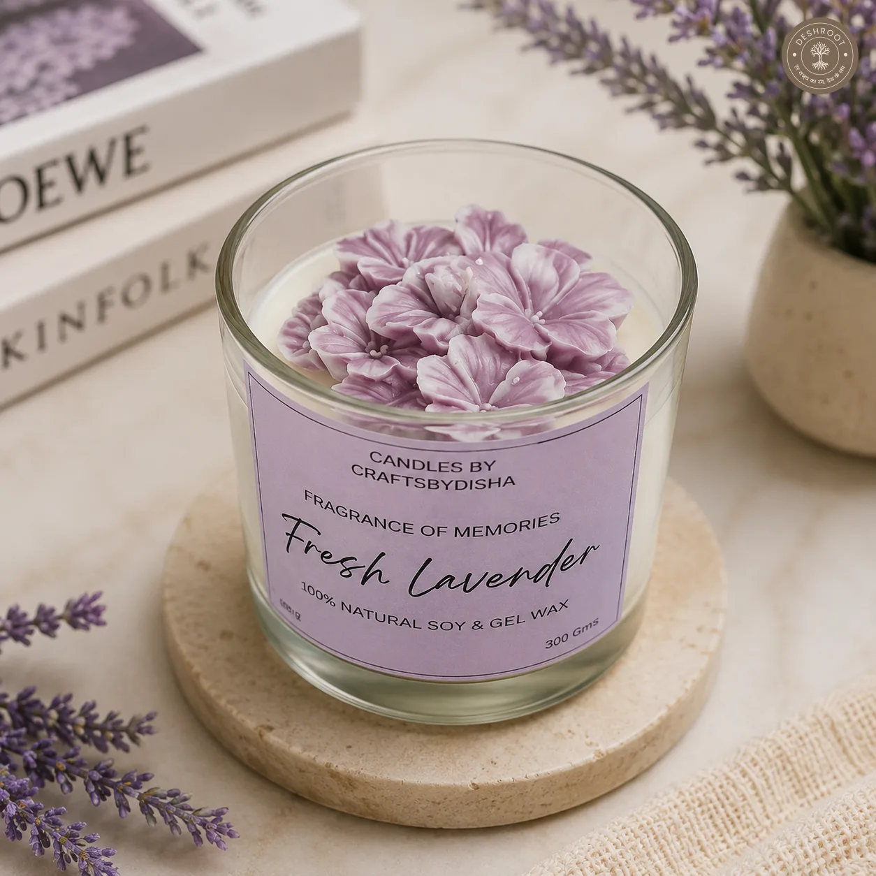 Lavender Blossom Aromatherapy Candle