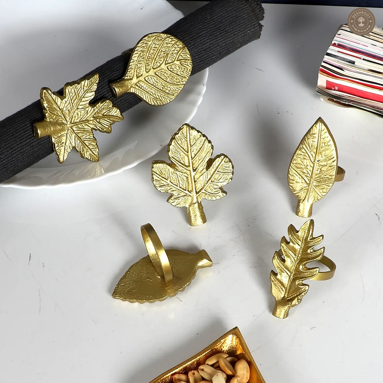 Leaves Napkin RIng Set of 6