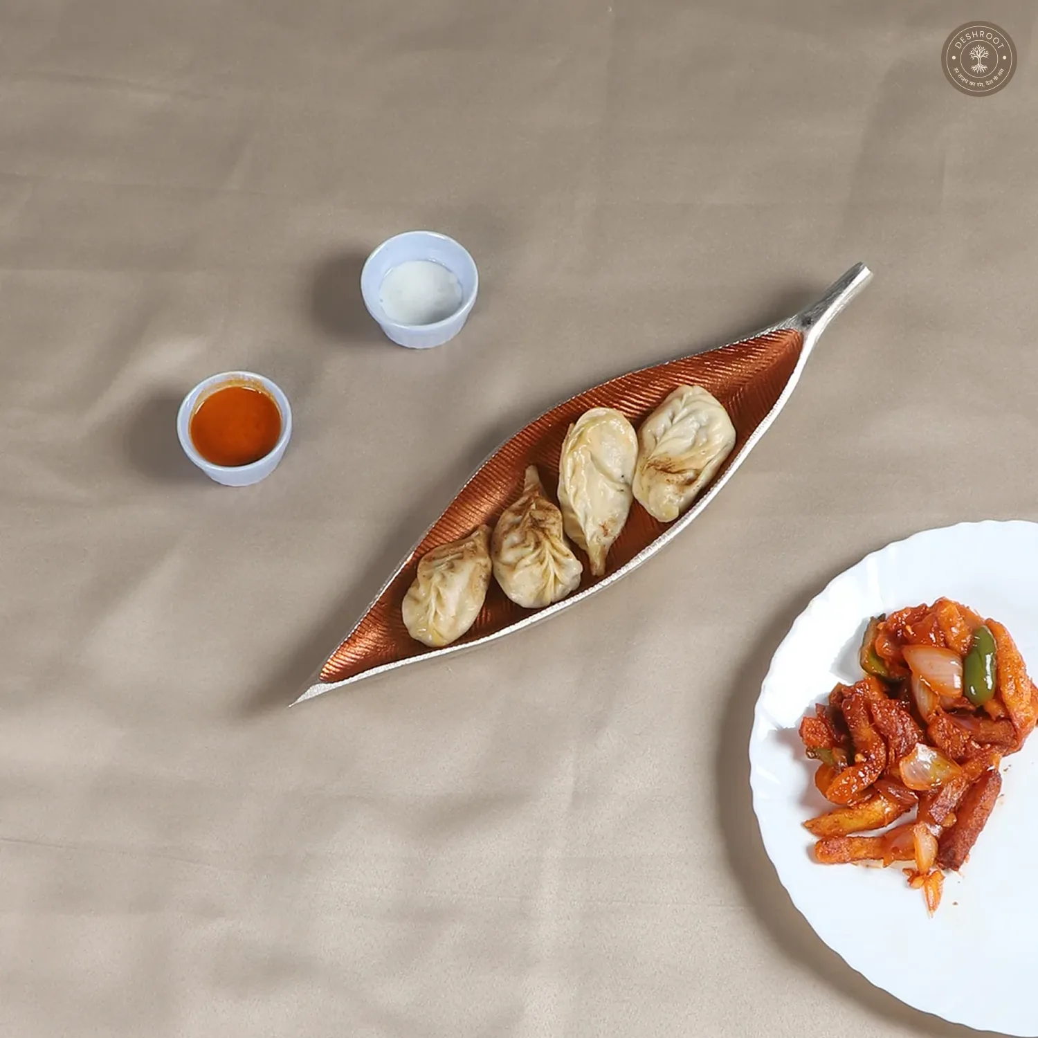 Long Leaf Aluminium Platter