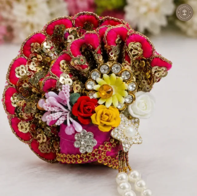 Royal Pink Floral Designer Crown