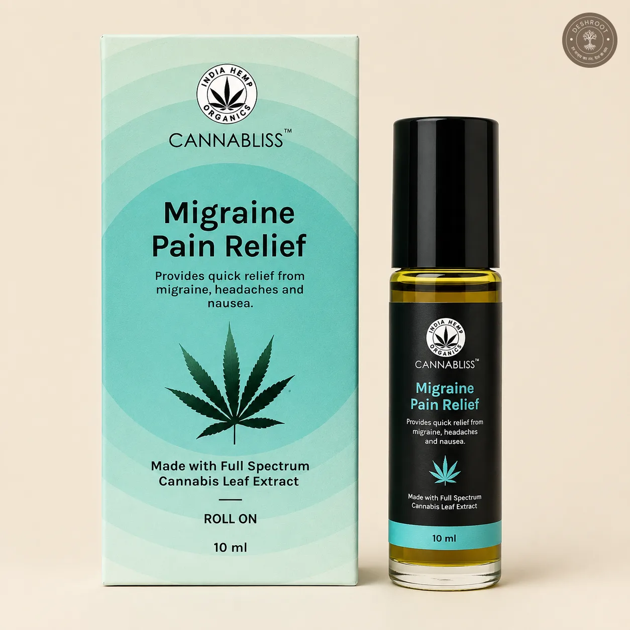 Cannabliss Migraine Pain Relief Roll-On