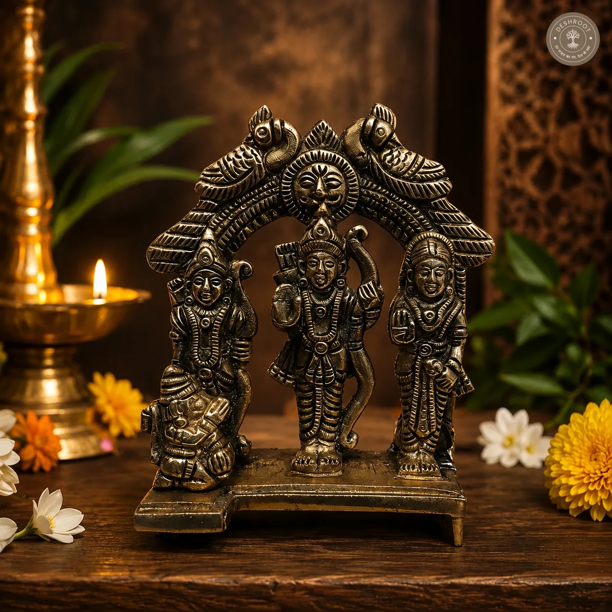 Handcrafted Brass Ram Darbar Idol