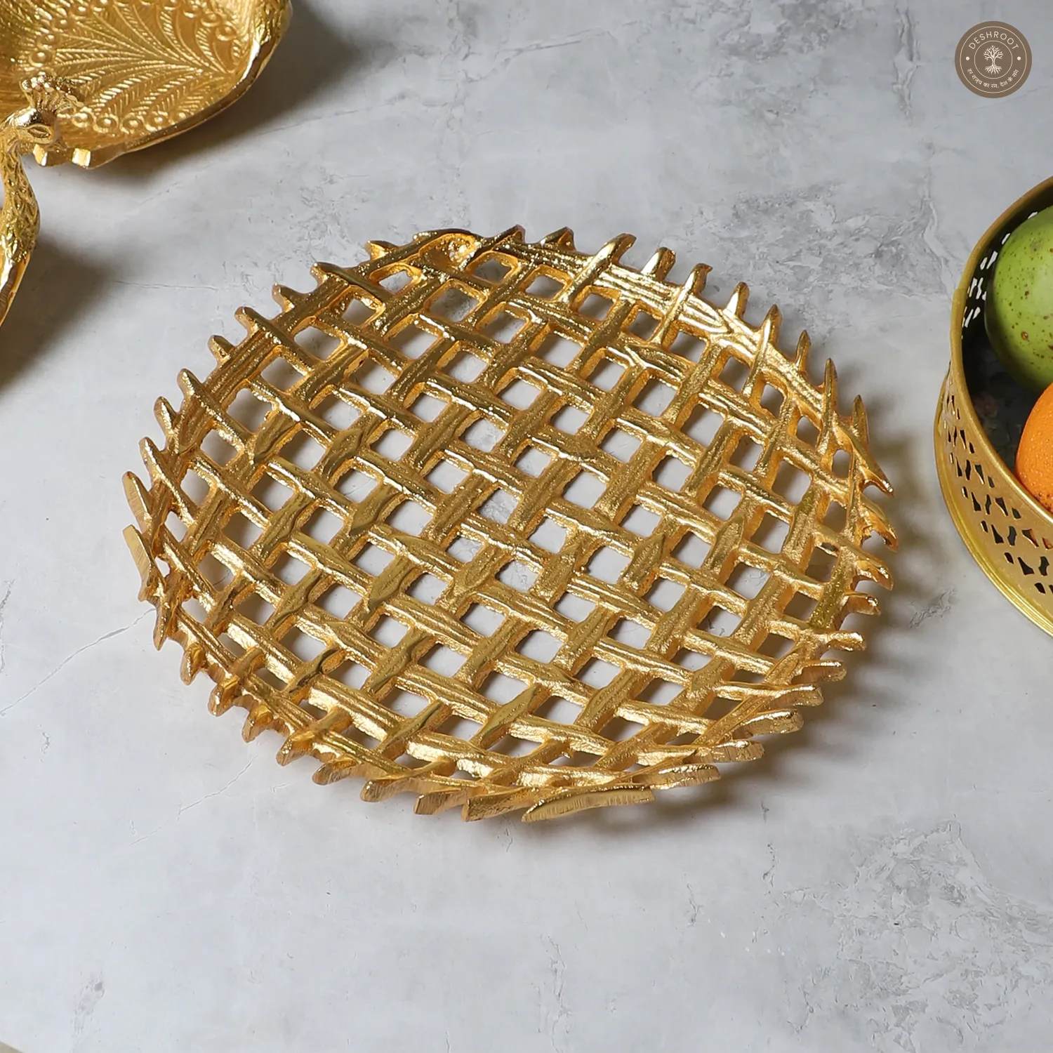 Round Wired Aluminium Platter