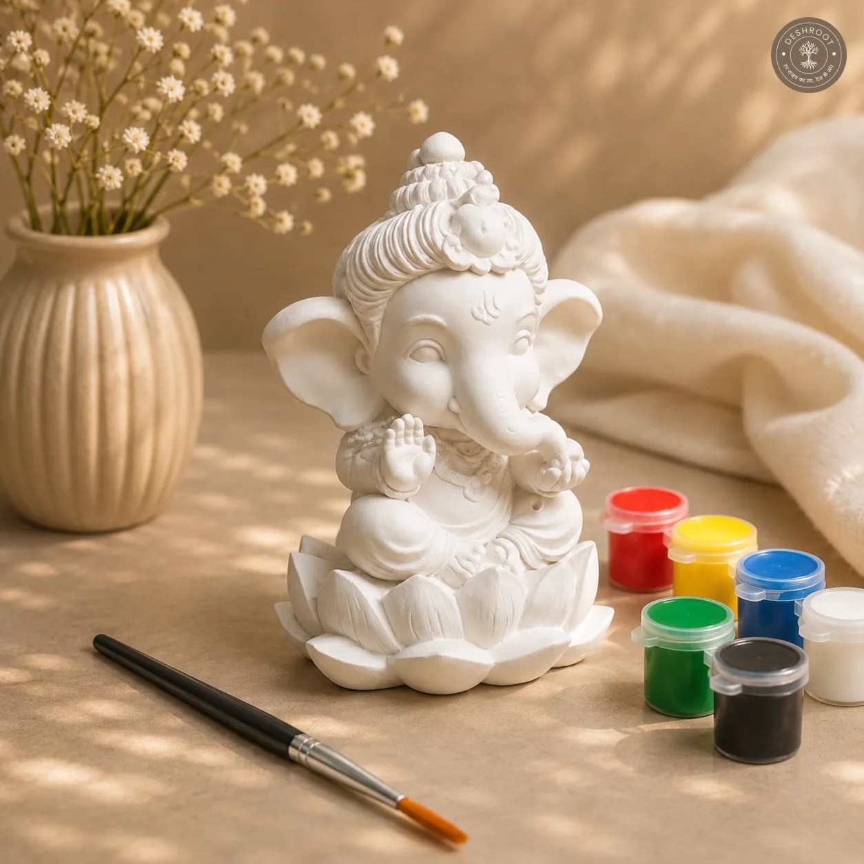 Handcrafted Little Ganesha DIY Painting Kit – Kids Art & Craft Activity