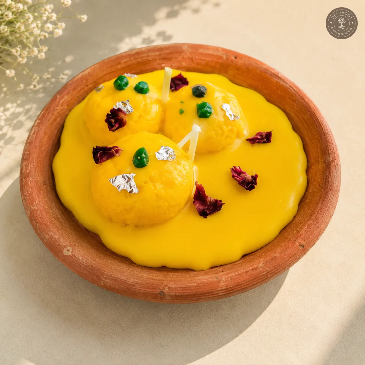 Indian Ras Malai Dessert Candle