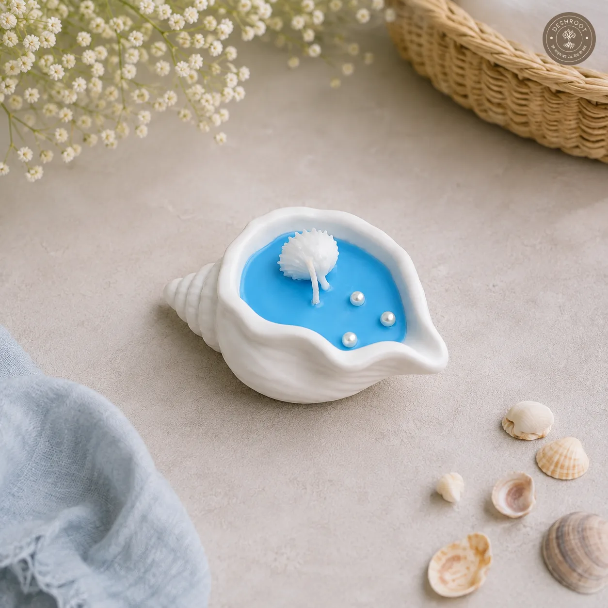 Coastal Shell Beach Candle