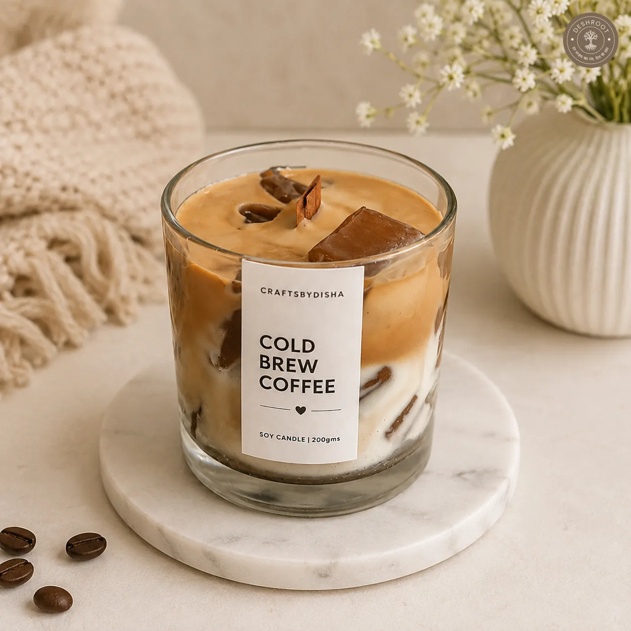 Classic Iced Coffee Dessert Candle