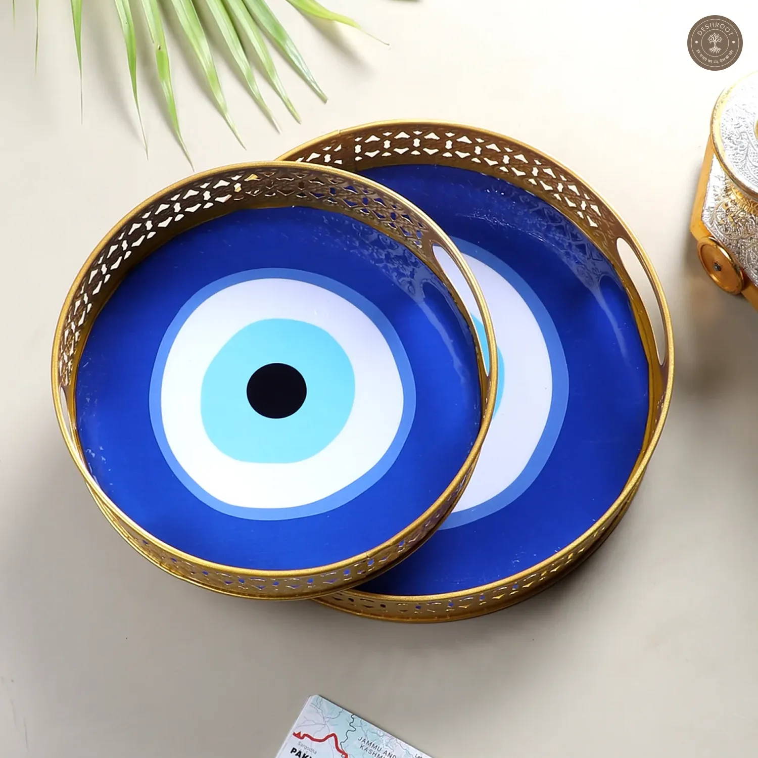 Evil Eye Meena Tray Set of 2
