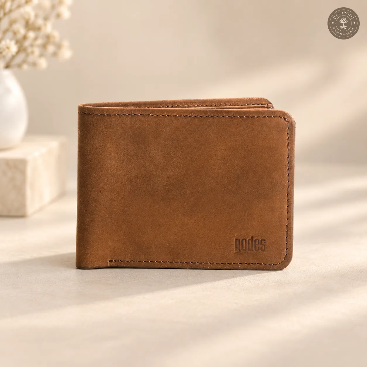Classic 2.0 Genuine Leather Bifold Wallet – Brown Men’s Wallet with Coin Pocket