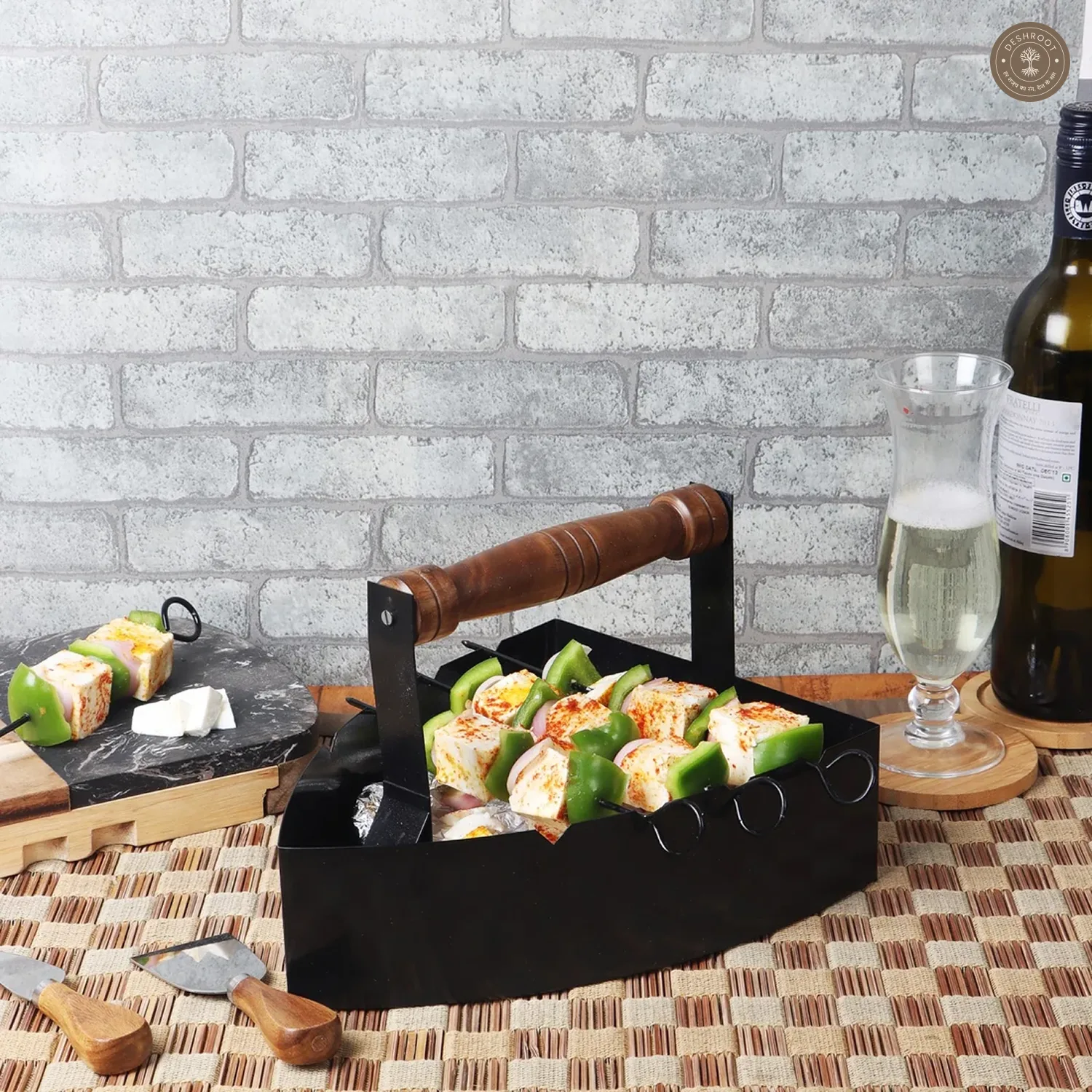 Press Shape Serving Platters with Skewers