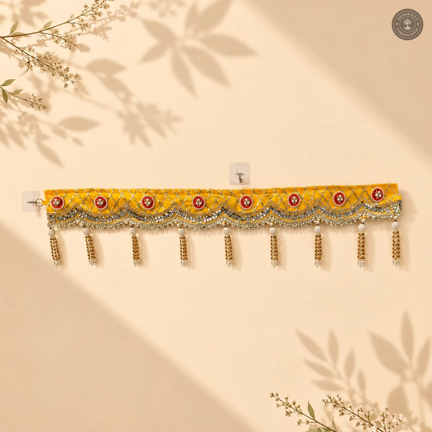 Royal Yellow & Gold Embellished Bandhanwar