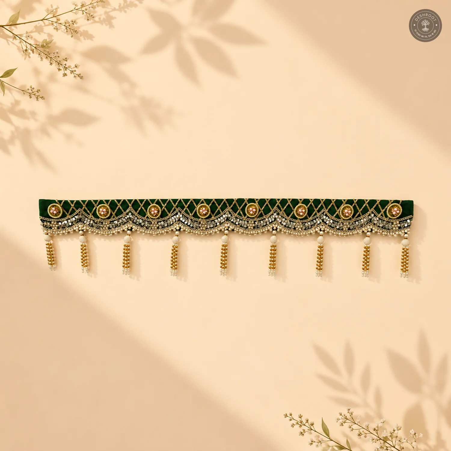 Royal Green & Gold Embellished Bandhanwar
