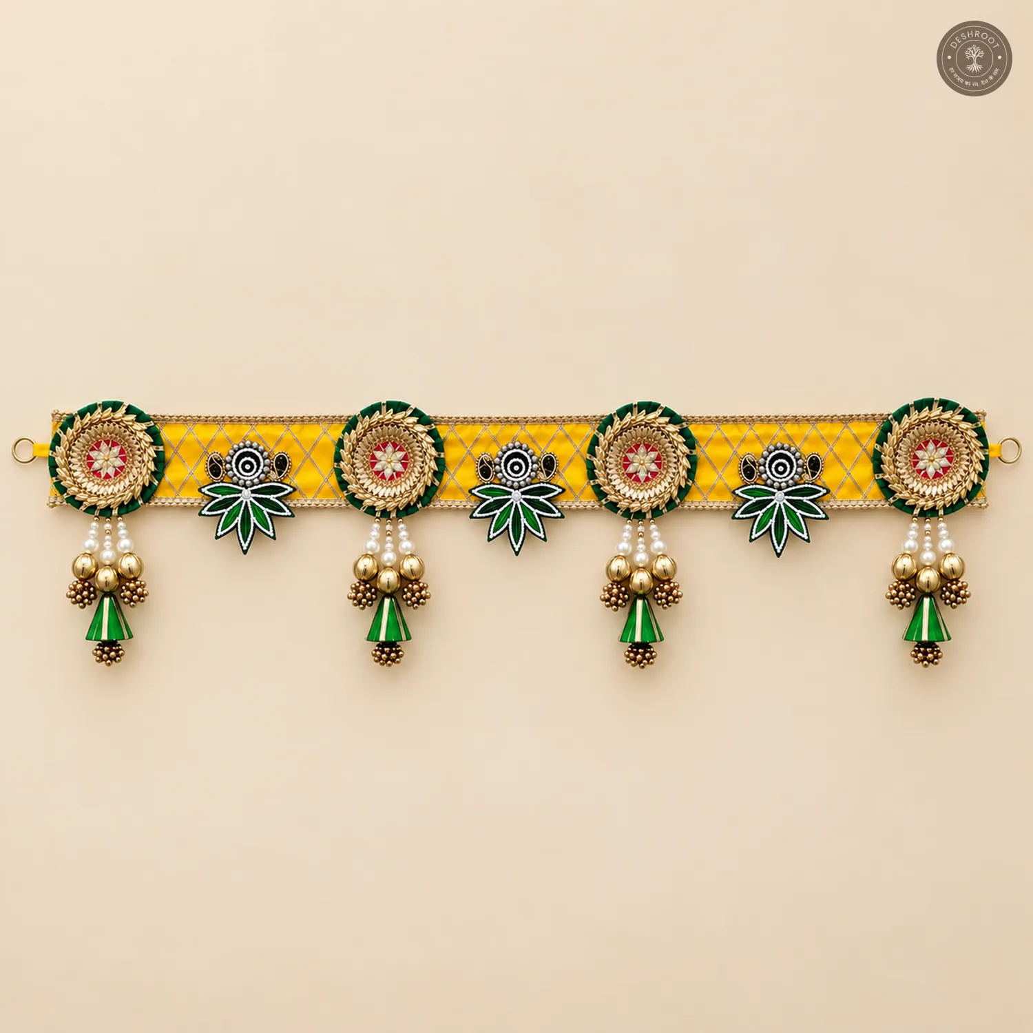 Traditional Yellow & Green Bandhanwar