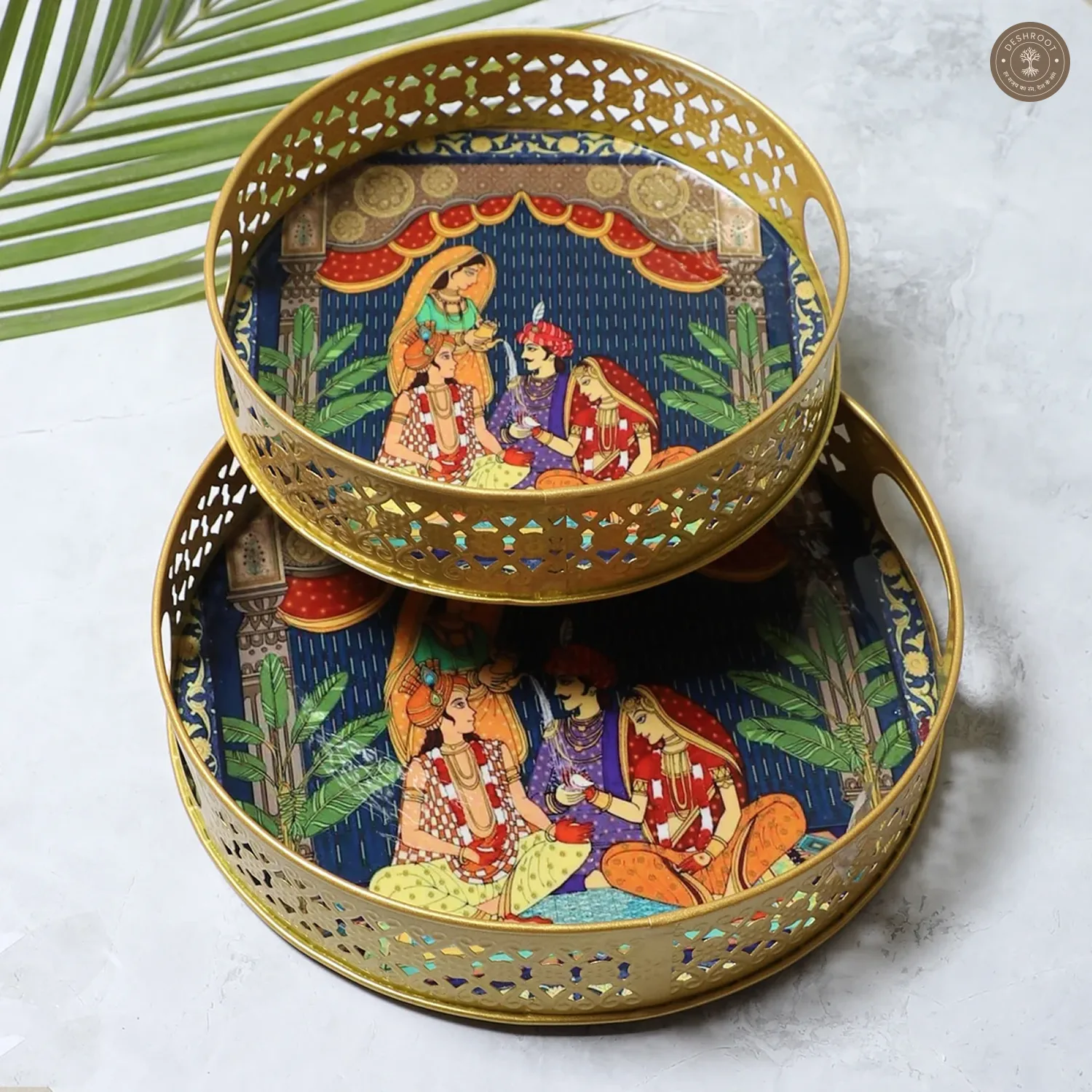 Wedding Design Tray Set of 2