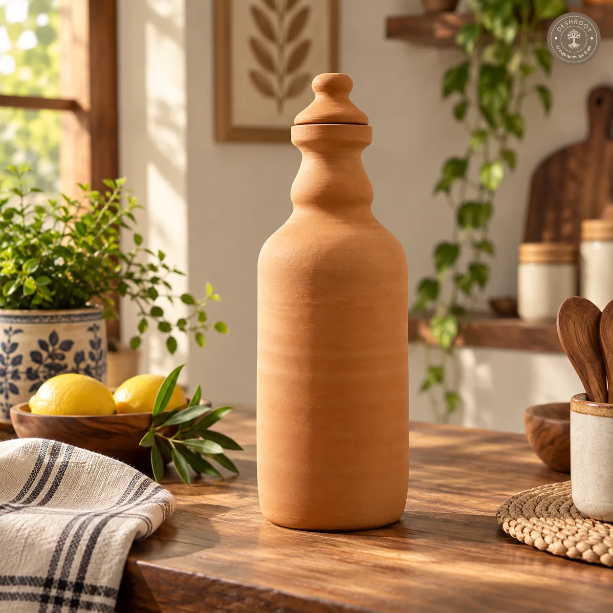 Terracotta Water Bottle – 1.5 L