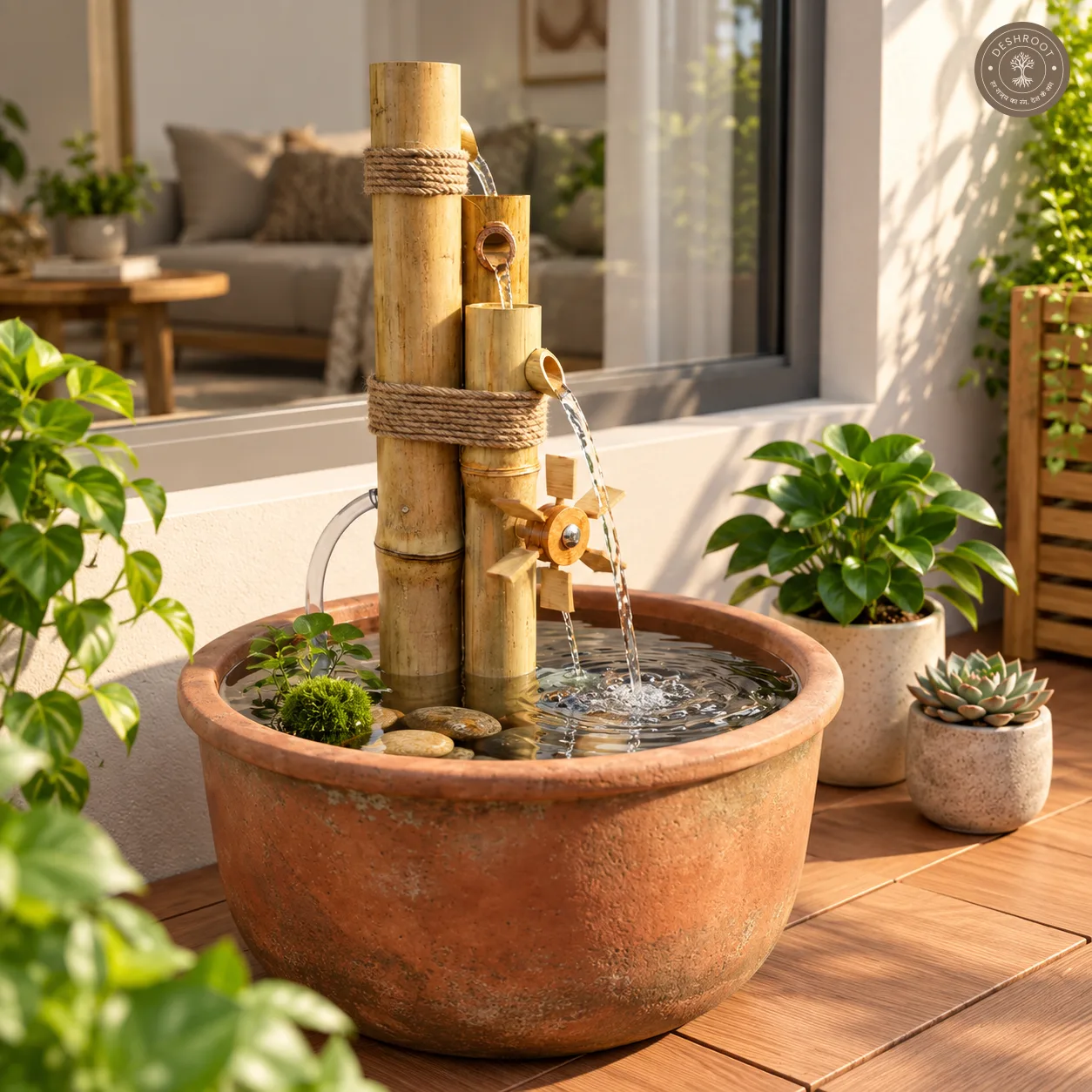 3 Bamboo Water Fountain