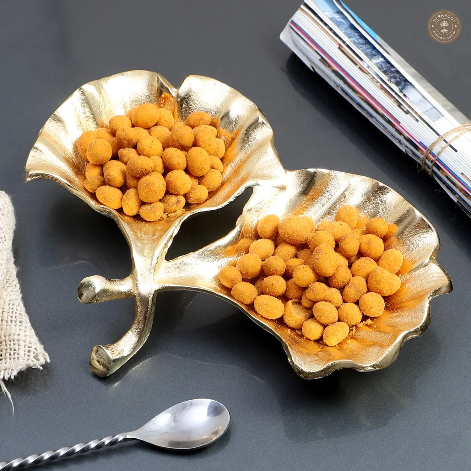Double Leaf Aluminium Platter