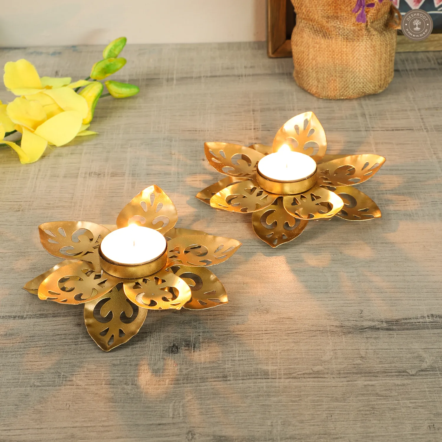 Flower Cut Dia Set of 2