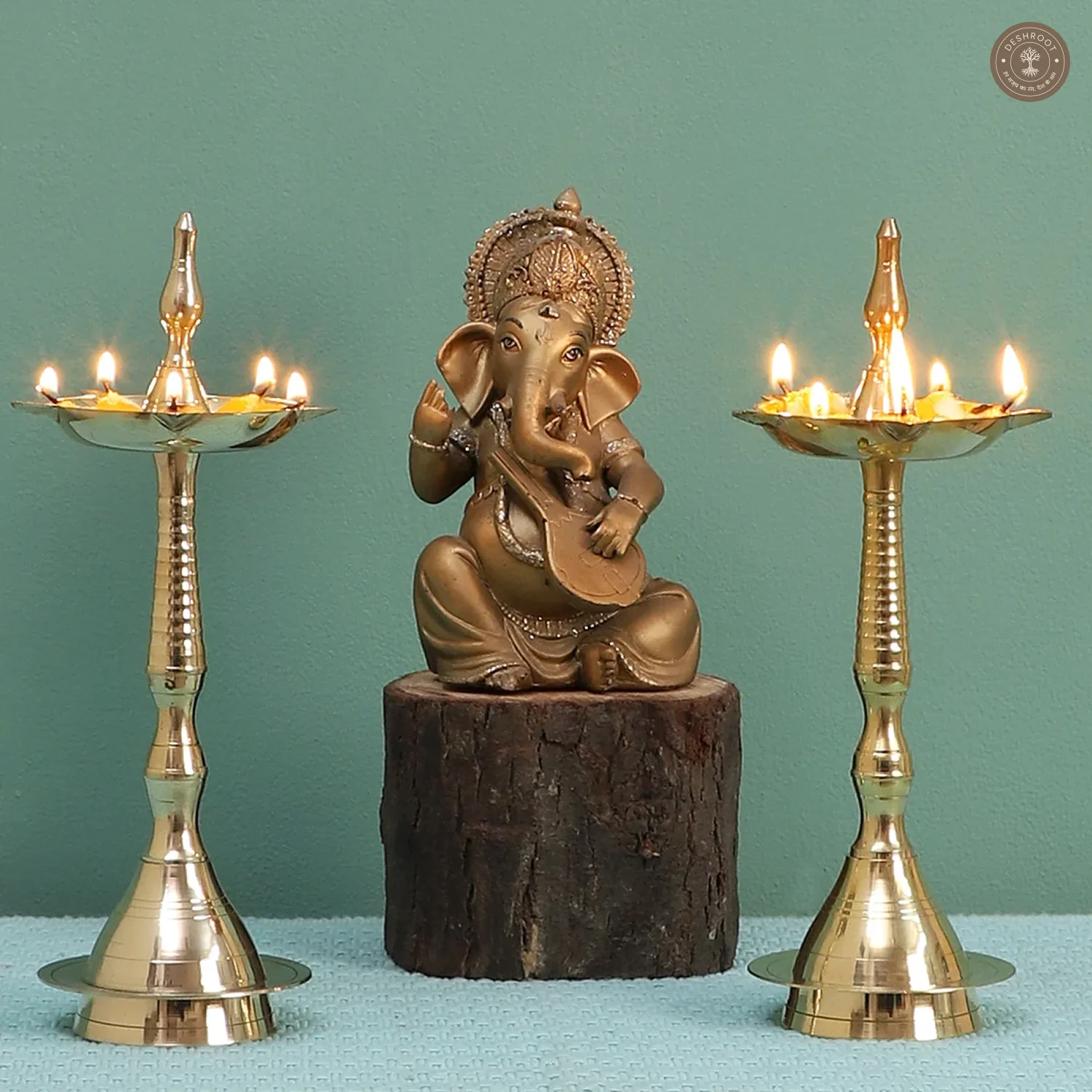 Brass Kerela Deepak Set of 2