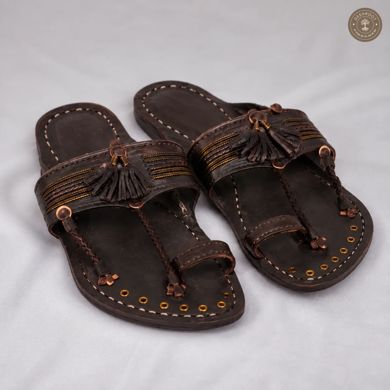 Original Kolhapuri Karkar (Soundwali) Leather Chappal