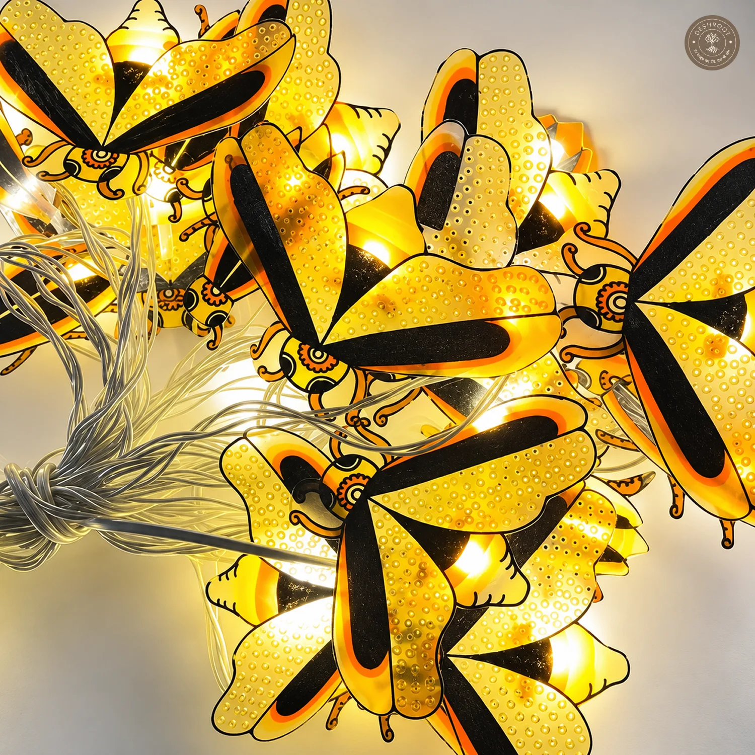 Firefly Fairy Lights – Natural Leather (10 Meter, 20 Fireflies)