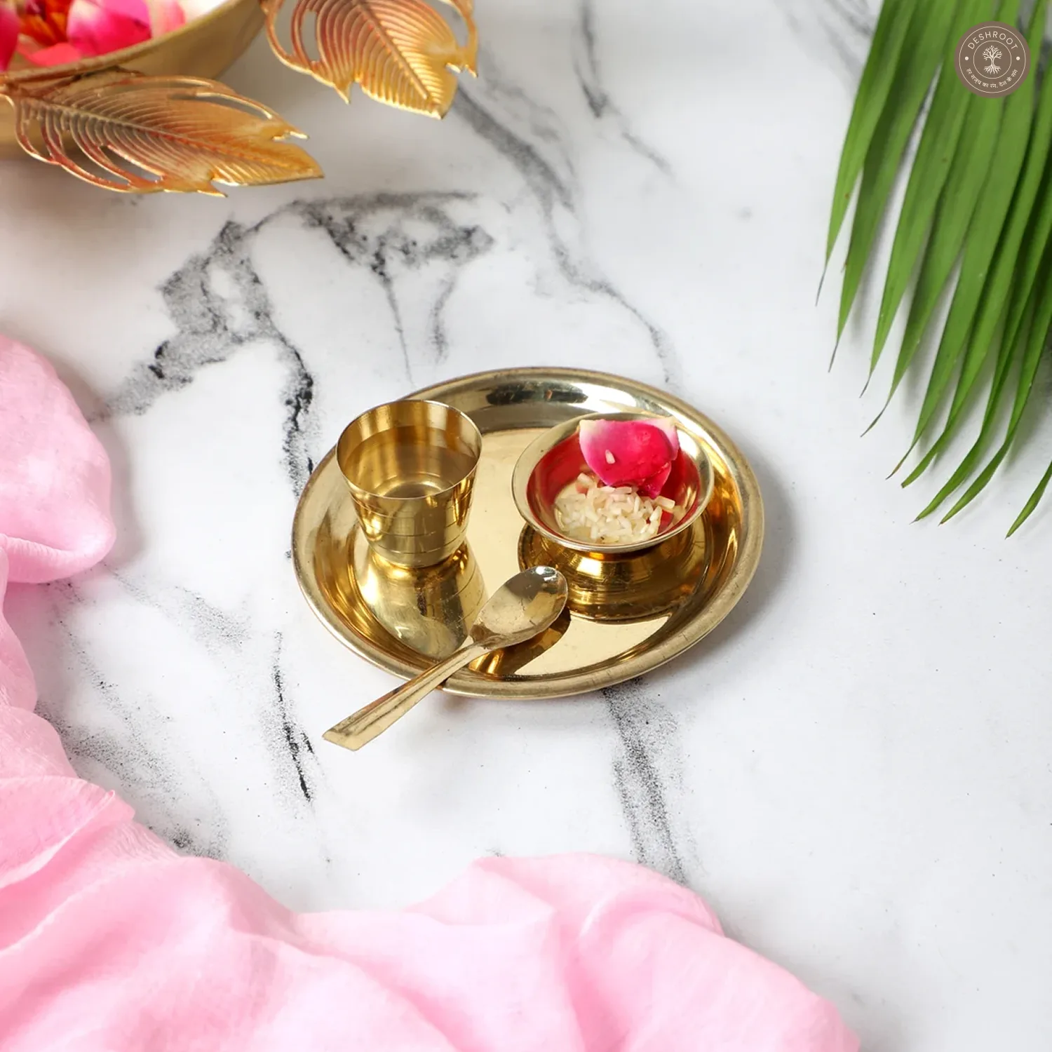 Small Bhog Thaal Set of 4