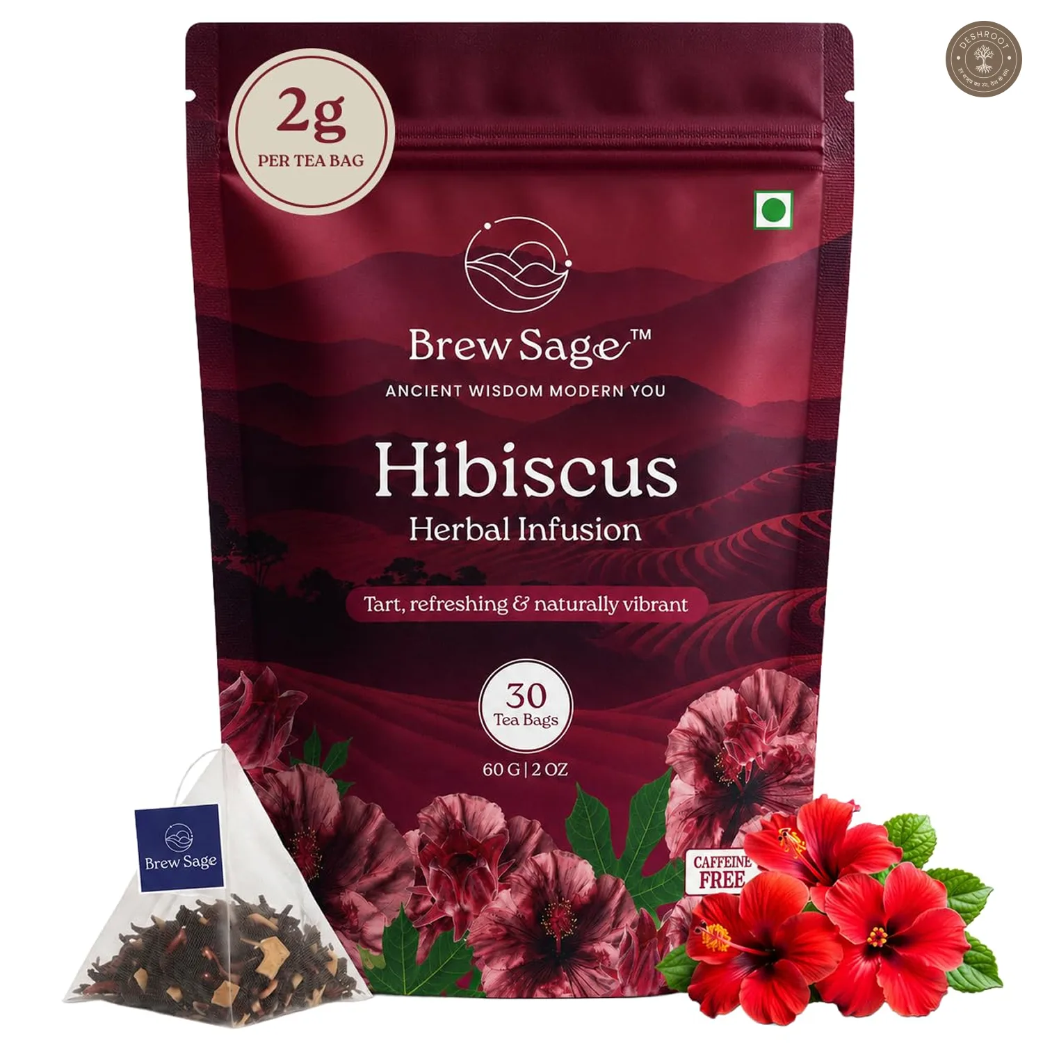 Hibiscus Herbal Tea Bags