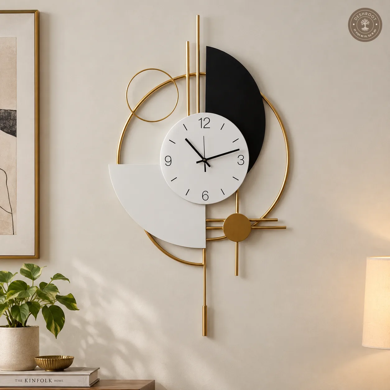 Multicolour Metal Novelty Wall Clock