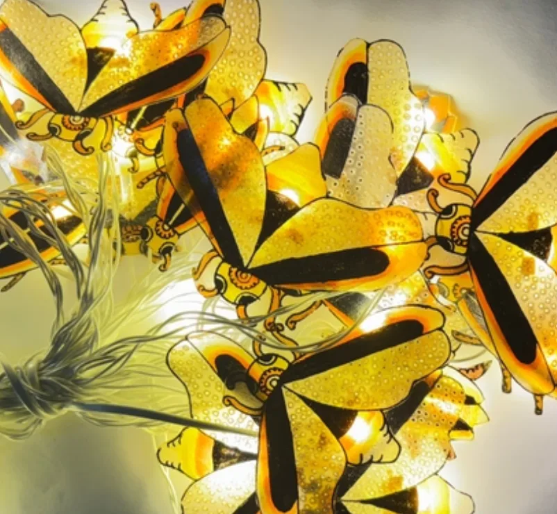 Firefly Fairy Lights – Natural Leather (10 Meter, 20 Fireflies)