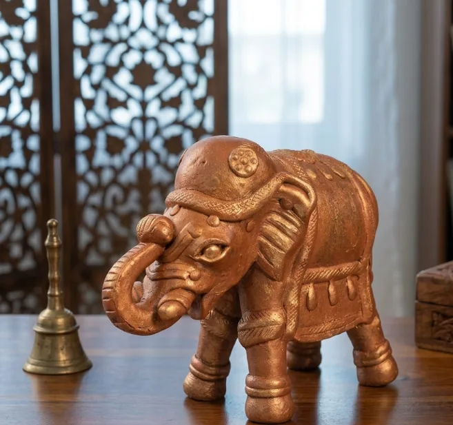 Handcrafted Terracotta Elephant Showpiece
